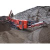 The Terex Finlay I-140 impact crusher being used in a quarry.
