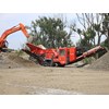 The Terex Finlay I-140 impact crusher in a recycling application.