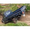 Toyota Landcruiser 70 series driving down steep incline