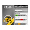 The Trimble Inspector Pro app splash page, and a screenshot from Trimble Inspector.