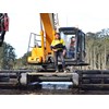 Ron Horner couldn’t wait to demonstrate the capabilities of the Zhenyu ZY210SD4 floating excavator.