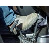 Boot on tractor pedal