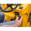 We weren’t expecting to find an electronic third function button on the front-end loader joystick controller
