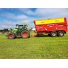 The Fendt 716 S4 tractor pulling the Herron trailer