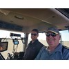 Darren and Ray inspect the compact 7500 seed rate controller in the cab of the family’s Case Steiger 500 tractor