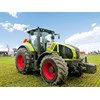 The Claas Axion 930 front on