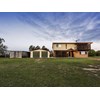 The house front on
