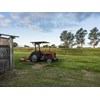 The vintage tractor comes with the property