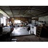The inside of the shed