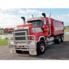 Classic. Superbly restored Mack Super-Liner V8 is the exception to the rule in a Kenworth dominated fleet
