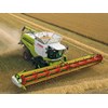 A Claas Lexicon combine harvester with Terra Trac and Vario 1230 variable cutter bar.