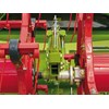 The divided header auger and reel on the Claas Vario cutterbar.
