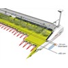 This diagram show the new variable length on 2017 Claas Vario cutterbars.