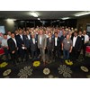 The Mahindra Ag & Auto Australia dealer network celebrate at the 2016 dealer awards with former Australian cricketer Matthew Hayden.