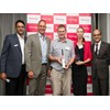 Sales Manager Ag Satish Chandra with Matthew Hayden, CTC representatives Mark & Tjalia Harris, and vice president international operations Joydeep Moitra.