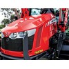 The sloping bonnet The Massey Ferguson 5609 makes loader work a doddle.