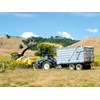 New Holland FR600 harvester unloading FR6002