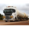 The company operates single trailer, double road train and C-train combinations, all of which are pulled by Scania prime movers.