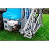 Tank filling on entry and exit of the tractor