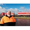 Steve Tyquin and the new A-double. Operating within 26m, it’s the first of its kind