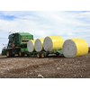 The McCormack Industries Cotton Trailer unloading modules (cotton bales).