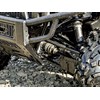 Front and rear suspension is Polaris’ proven A-arm setup with coil-over shocks. Ride quality is excellent, even on undulating, potholed river flats