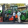 Farm equipment supplier Hutcheon and Pearce has upgraded its material-handling fleet by commissioning 18 Toyota forklifts. Pictured are Hutcheon and Pearce managing director Arron Hutcheon (right) and Liftek managing director Chaise Staltare.