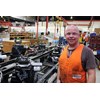 Meritor worker Michael Cochrane on the diff head (or diff ‘carrier’) line.