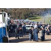 About 300 people stopped for morning tea on Sylvia’s Gap Road. Photo by John Cant.