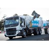 The new Volvo FE dual control in action at the Melbourne Truck Show.