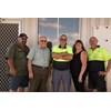 Adem Sali, Sam Sali, John Barrett, Leanne Chandler and Roger Weidenbach are a close-knit team.