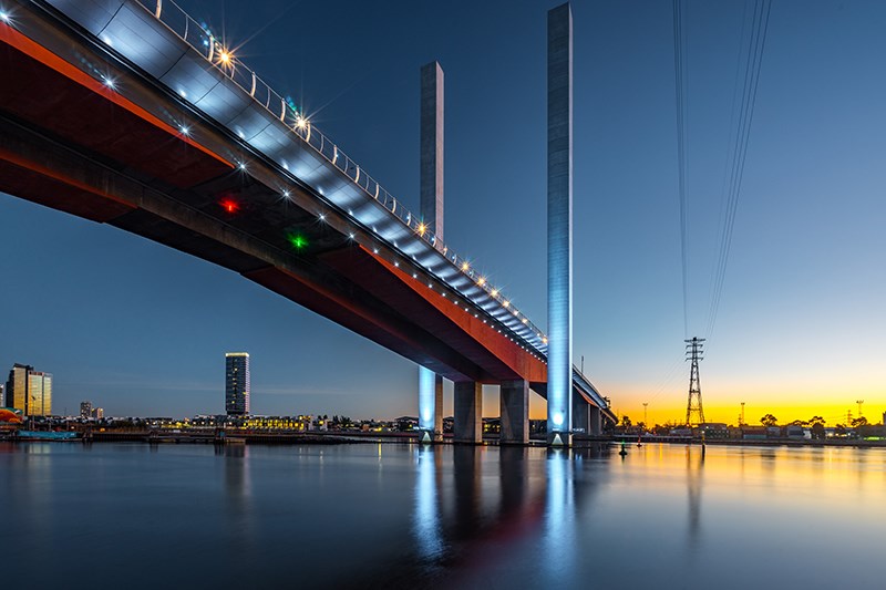 Victorian landmarks light up for Road Safety Week