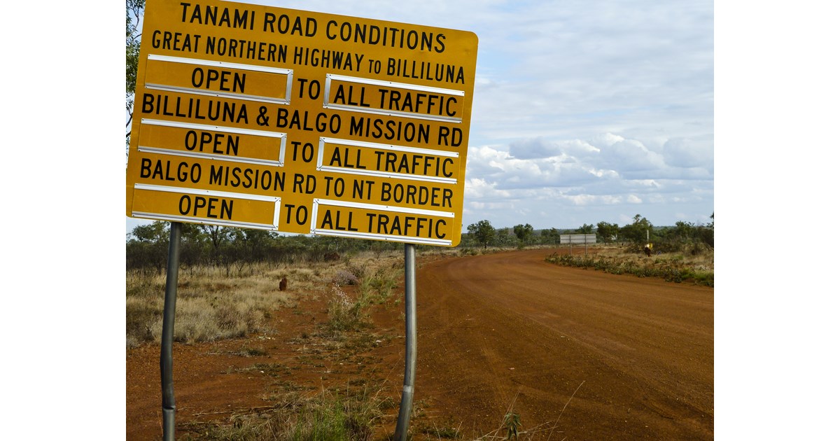 Government to seal alternate freight route into WA, Tanami road