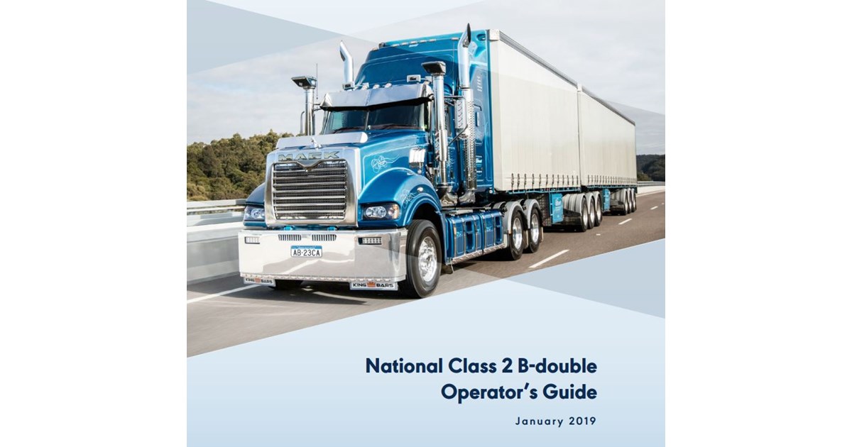 NHVR Updates B-double Operating Requirements | News