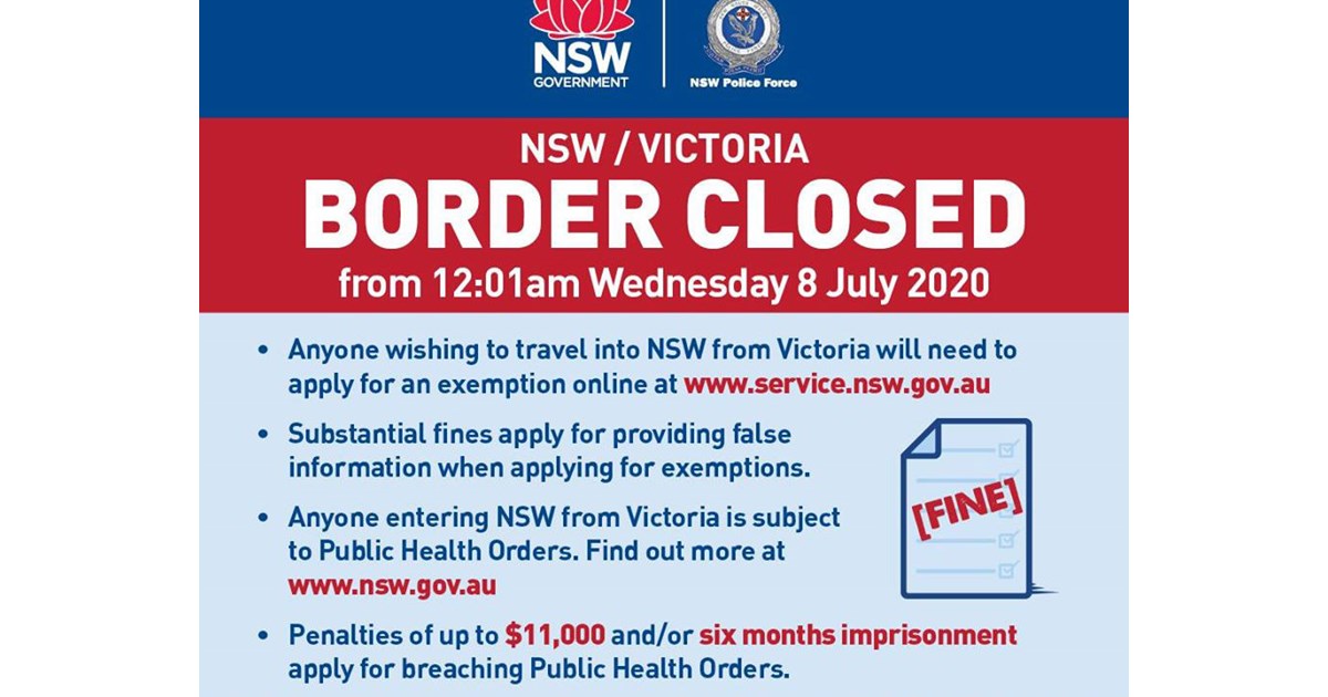 Nsw Goes Live With Victoria Border Permit Applications News