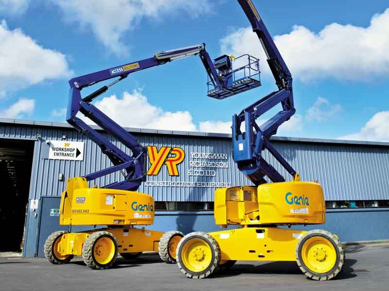 Hybrid Genie articulating boom lift in NZ