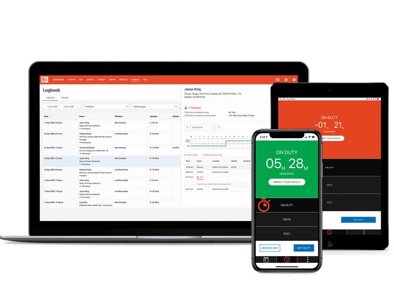 EROAD Day Logbook Helps Fatigue Management