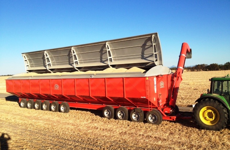 Dunstan new 130 and 150 tonne mother bins with weigh cells