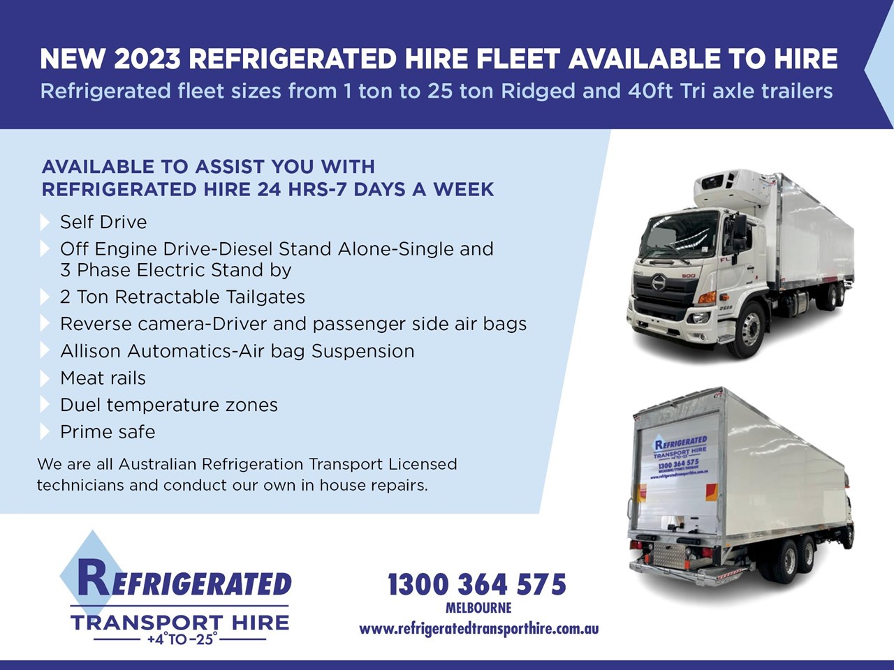 2023 RENAULT MASTER 2 Pallet Freezer Car Licence For Hire