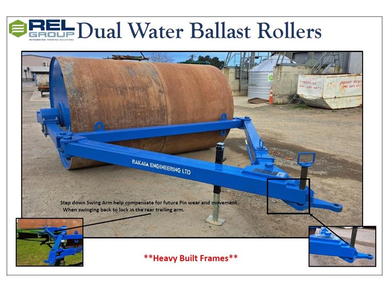 rel manufacturing 12 x 6 x 1 water ballast dual roller 282450 005