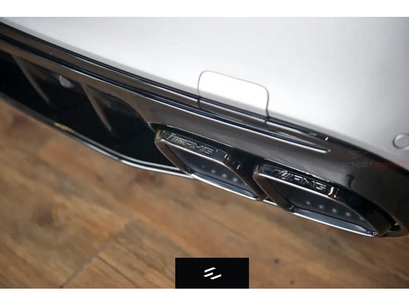 euro empire auto mercedes c63s style rear diffuser with exhaust tips for c-class w205 (sedan) 970756 002