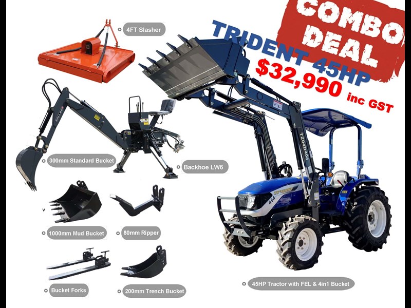 trident lovol 45hp combo deal (fel+backhoe+slasher+forks) 851048 001