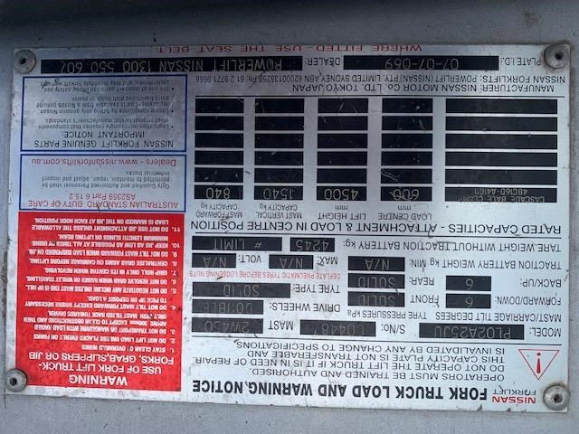 nissan pl25u 865328 009