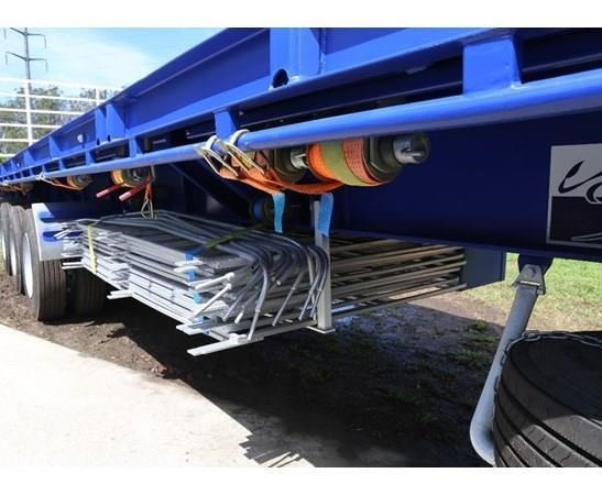 aaa 45' flat deck trailer with pins and airbag suspension 874804 009