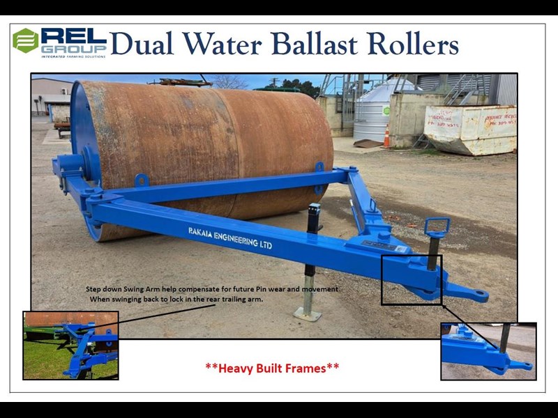 rel manufacturing 12 x 6 x 1 water ballast dual roller 282450 009
