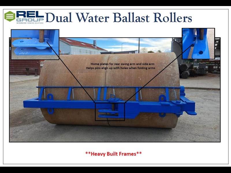 rel manufacturing 12 x 6 x 1 water ballast dual roller 282450 007