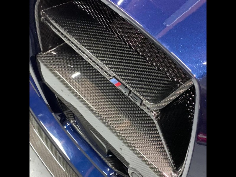 euro empire auto bmw carbon fiber csl style front grille for g80 m3 & g82 m4 970438 005