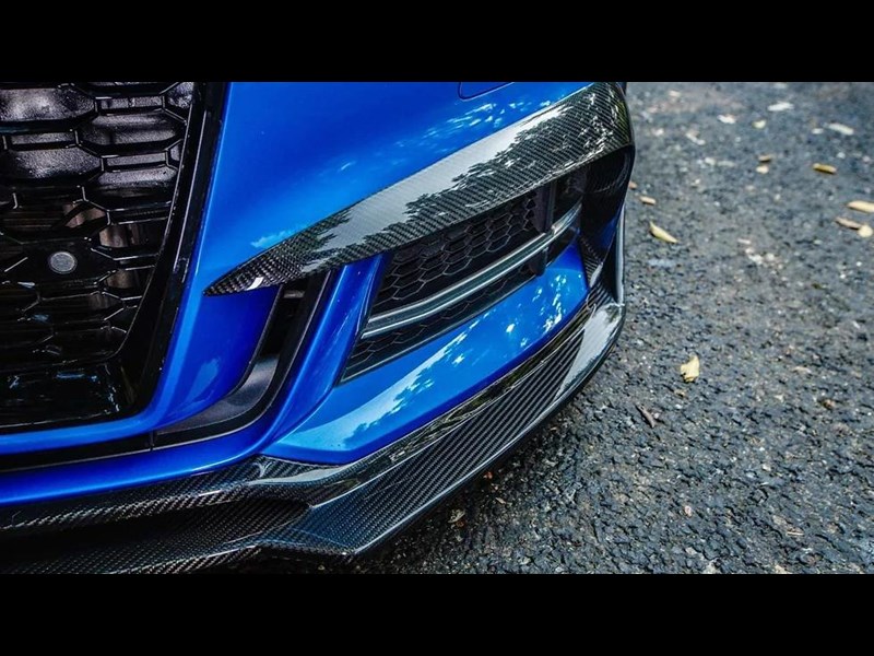 euro empire auto audi carbon fiber karbel style front splitter for 8v a3 & s3 fl 970483 003