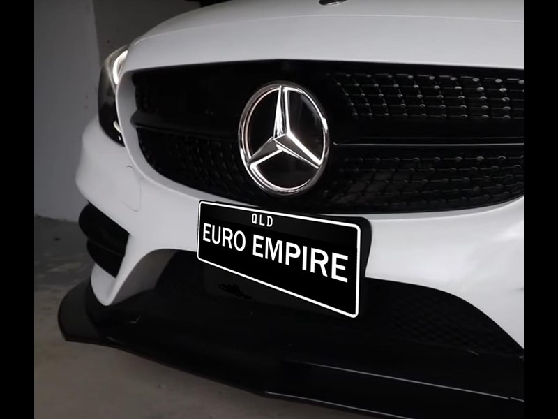 euro empire auto mercedes illuminated led grille star (2008-2018) 970739 001