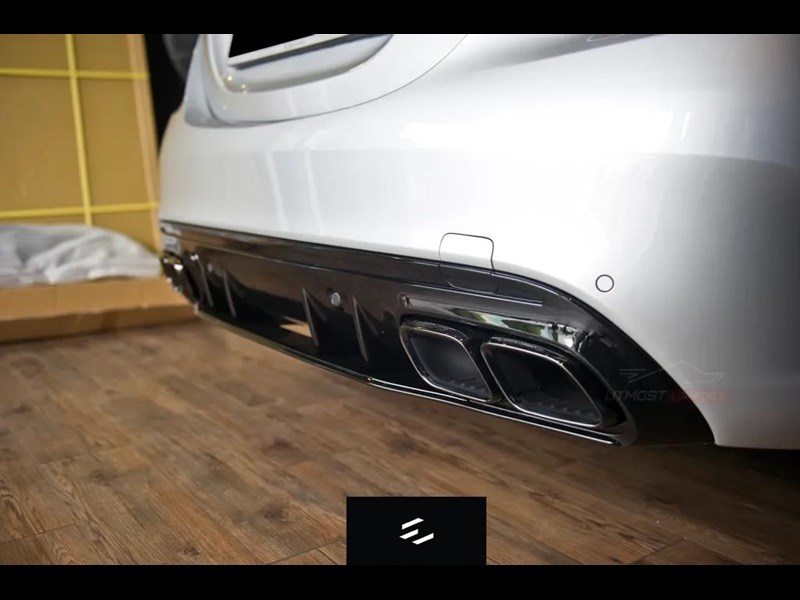 euro empire auto mercedes c63s style rear diffuser with exhaust tips for c-class w205 (sedan) 970756 001